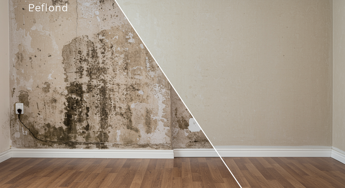 Mold Remediation Before and After