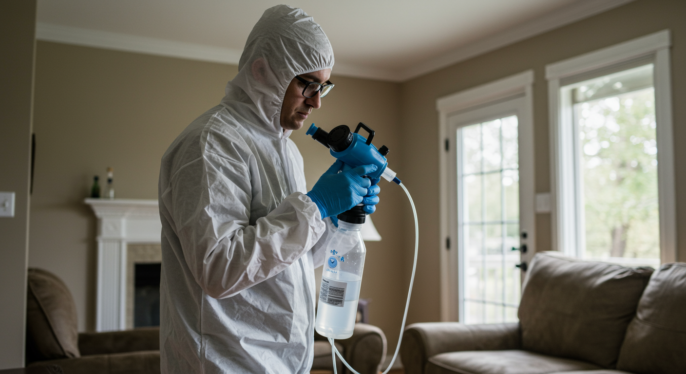 Professional Mold Inspector at Work