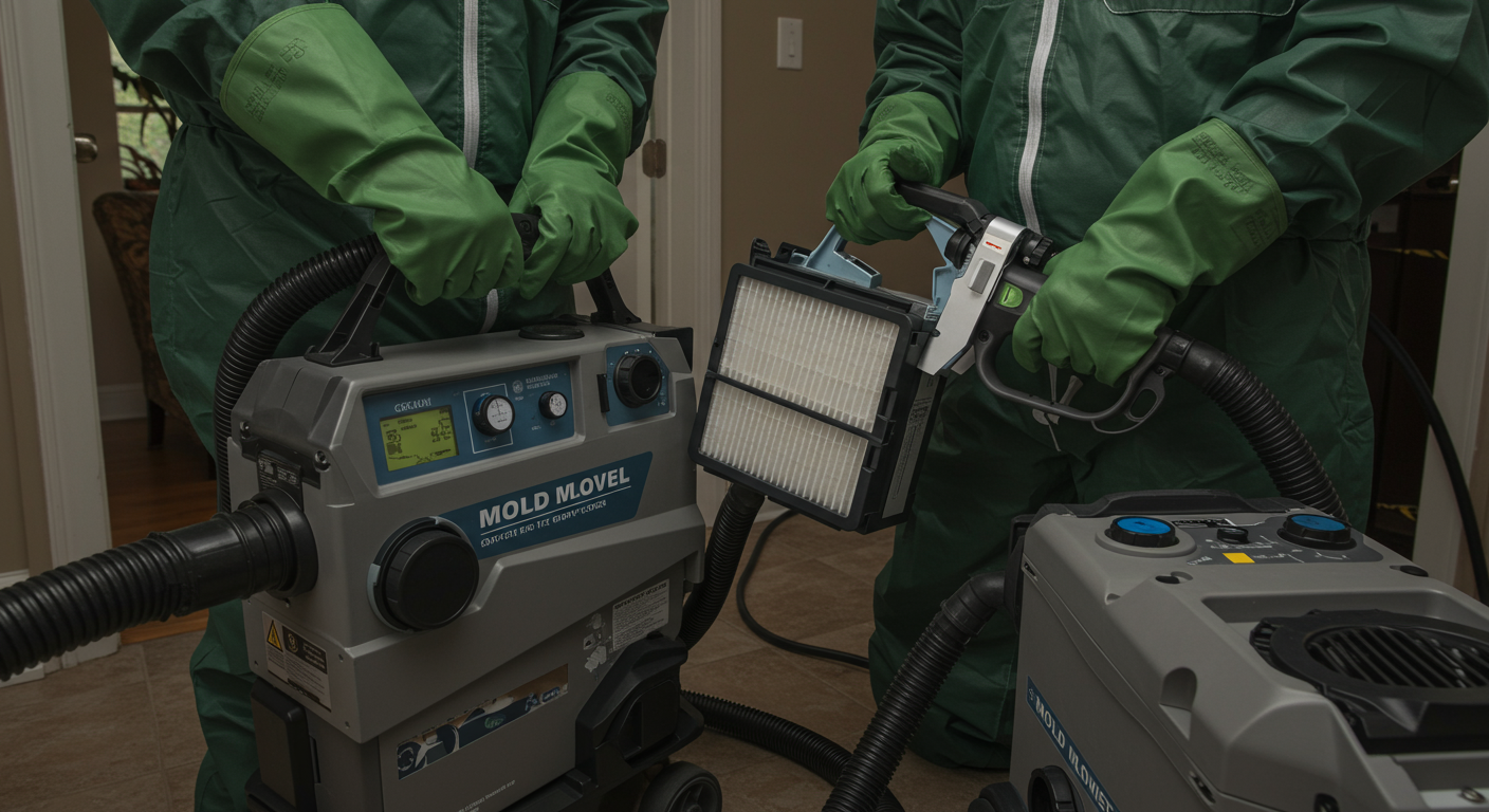 Before-and-After Mold Removal in a Residential Setting